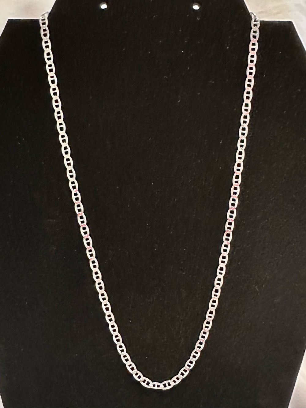 Solid 925 Sterling Silver Mariner Link Chain Necklace 4mm 18” 7g Italy Lion New